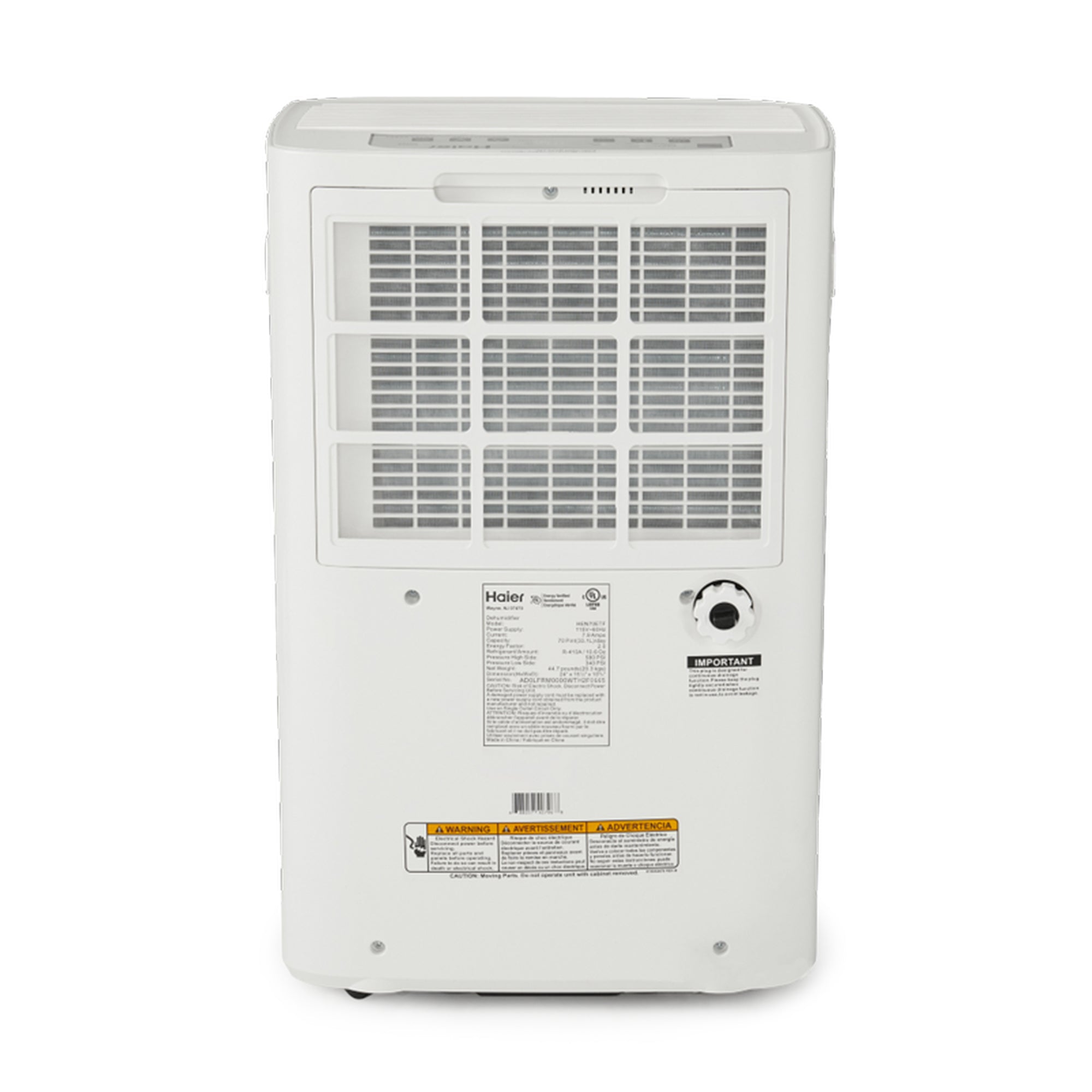 Haier Energy Star 70-Pint 2 Speed 1500 SF Digital Low Temp Dehumidifier | Used
