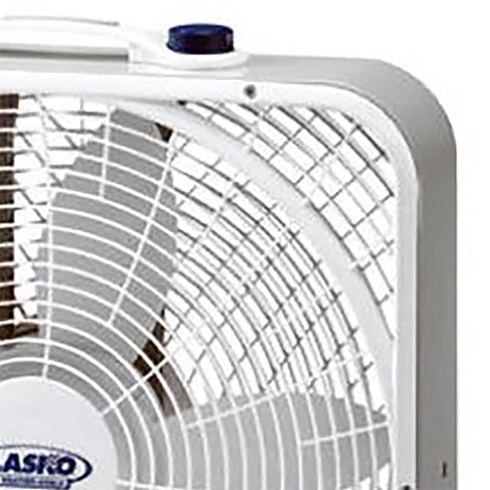 Lasko 3 Speed Weather Shield Performance 20" Box Fan w/ Handle, White (4 Pack)
