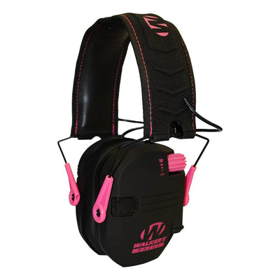 Walkers Razor Hearing Protection Pink Slim Shooter Folding Earmuffs, 4 Pack