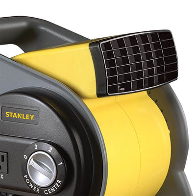 Stanley 3 Speed High Velocity Durable Utility Blower Fan with 2 Outlets (4 Pack)