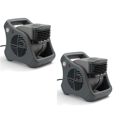 Lasko Misto Outdoor Patio Mister Portable Cooling Water Misting Fan (2 Pack)