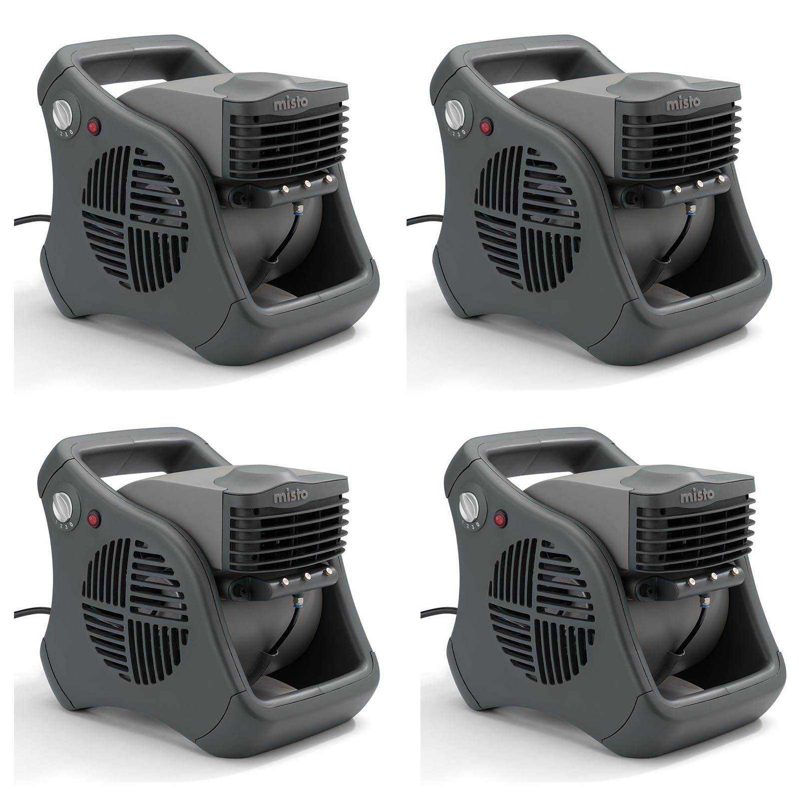 Lasko Misto Outdoor Patio Mister Portable Cooling Water Misting Fan (4 Pack)