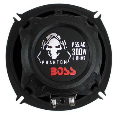 BOSS P55.4C 5.25" 300W 4-Way Car Coaxial Audio Speakers Stereo P554C PAIR