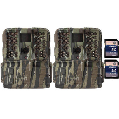 Moultrie S50i 20MP 80' Video NoGlow IR Game Trail Camera + 8GB SD Card (2 Each)