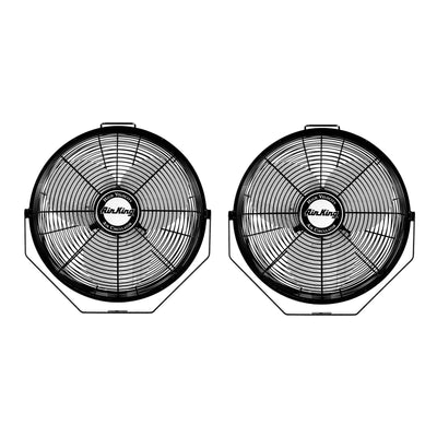 Air King 14" 1/20 HP 3-Speed Totally Enclosed Pivoting Multi-Mount Fan (2 Pack)