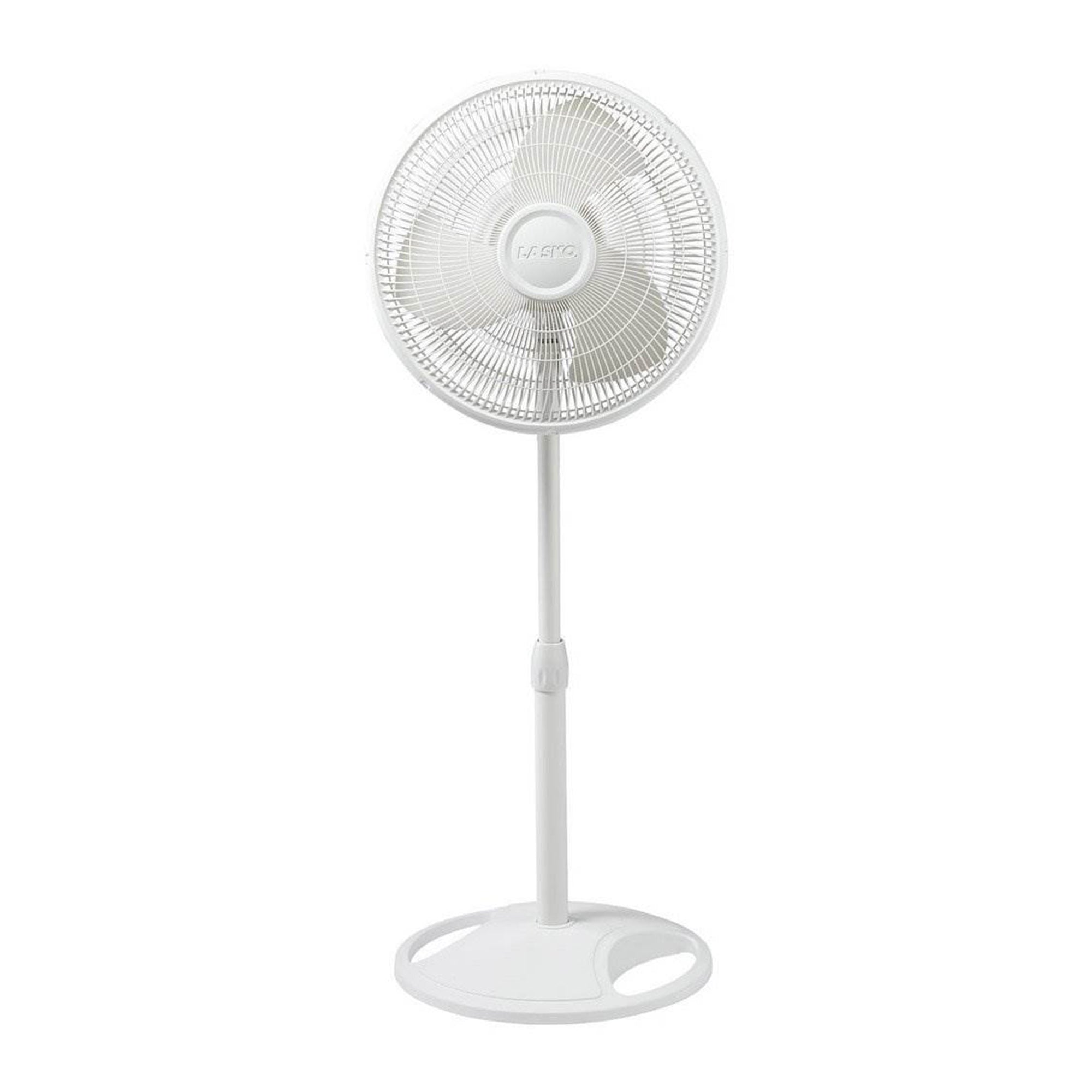 Lasko 16 Inch Oscillating Adjustable Tilting Pedestal Stand Fan, White (2 Pack) - VMInnovations
