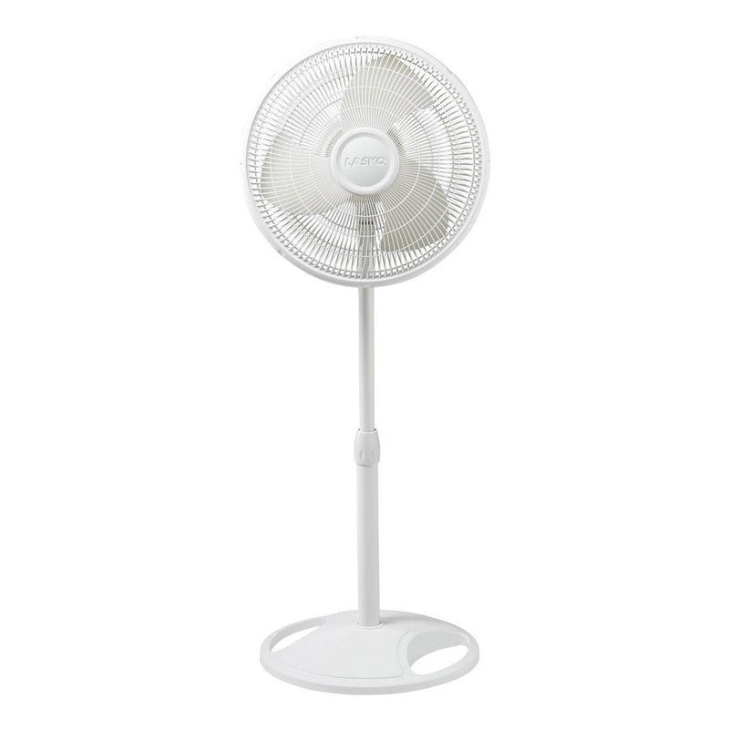 Lasko 16 Inch Oscillating Adjustable Tilting Pedestal Stand Fan, White (4 Pack)
