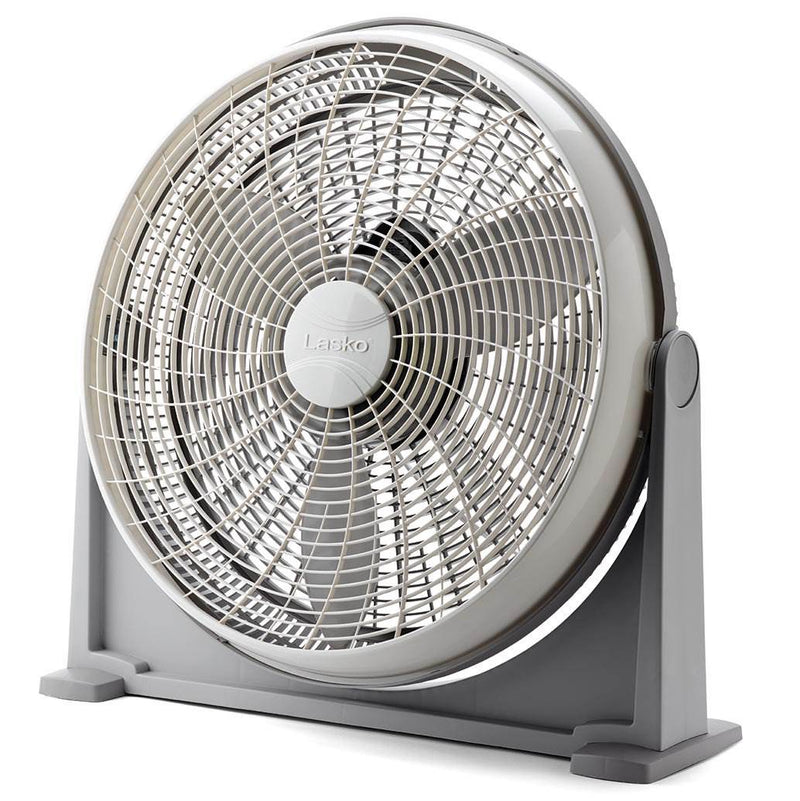 Lasko 20 Inch 3 Speed Cooling Air Circulator Portable Floor Fan, Gray (4 Pack)
