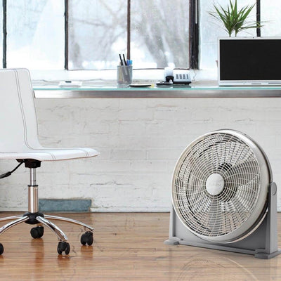 Lasko 20 Inch 3 Speed Cooling Air Circulator Portable Floor Fan, Gray (4 Pack)