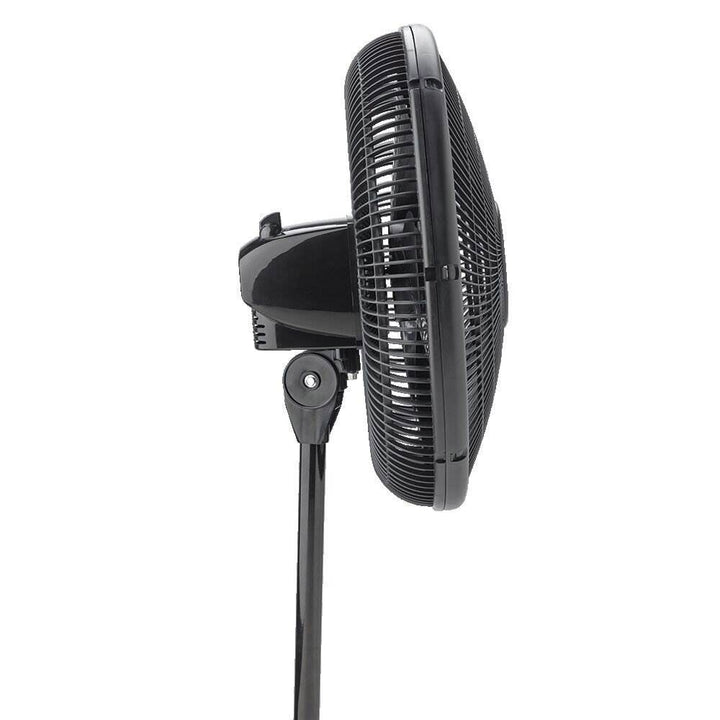 Lasko 16 Inch Oscillating 3 Speed Adjustable Pedestal Stand Fan, Black (4 Pack)