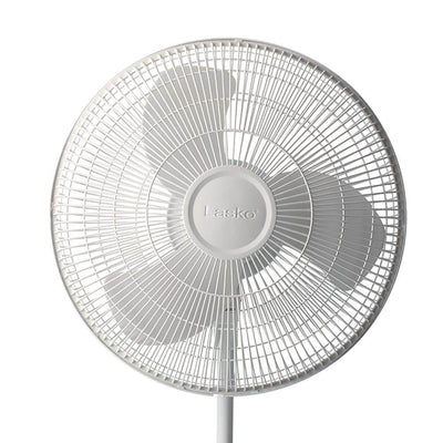 Lasko 16 Inch 3 Speed Oscillating Adjustable Stand Pedestal Floor Fan (2 Pack) - VMInnovations