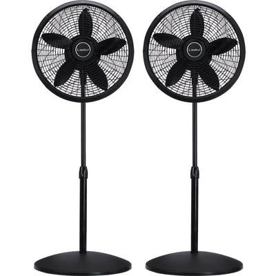 Lasko 18" Elegance & Performance 3 Speed Oscillating Stand Pedestal Fan (2 Pack)