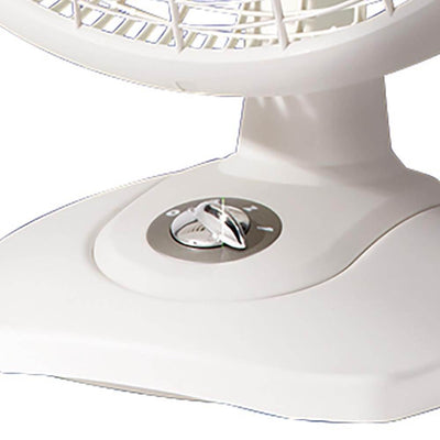 Lasko 16 Inch Performance 3 Speed Portable Oscillating Table Fan, White (2 Pack)