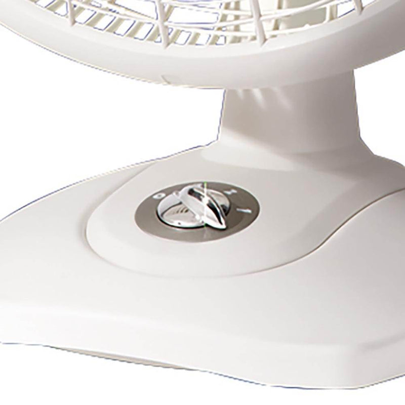 Lasko 16 Inch Performance 3 Speed Portable Oscillating Table Fan, White (2 Pack)