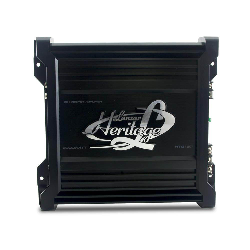 Lanzar Heritage Series 2000W Car Audio Amplifier with 120W Dual Loaded Subwoofer