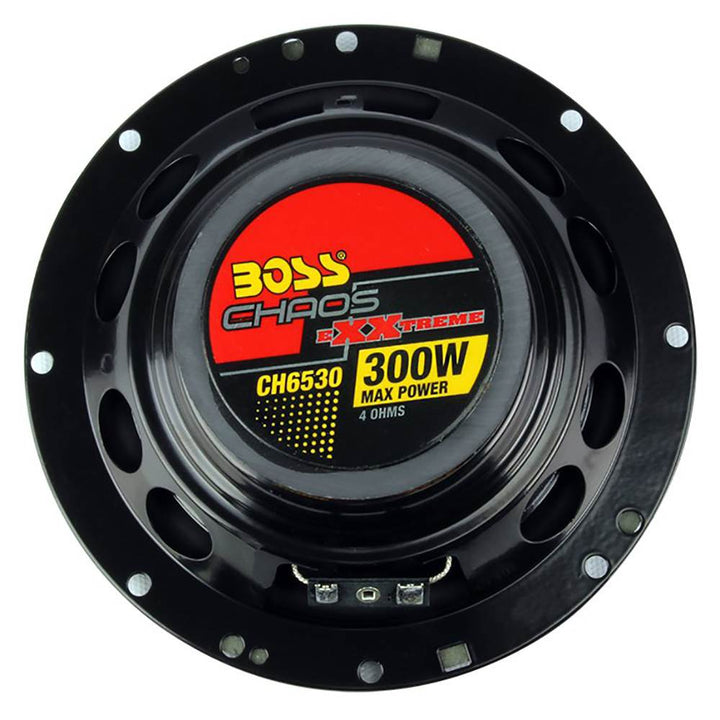 Boss 6.5 Inch 300 Watt 3-Way Car Coaxial Audio Red Stereo Speakers CH6530 (Pair)