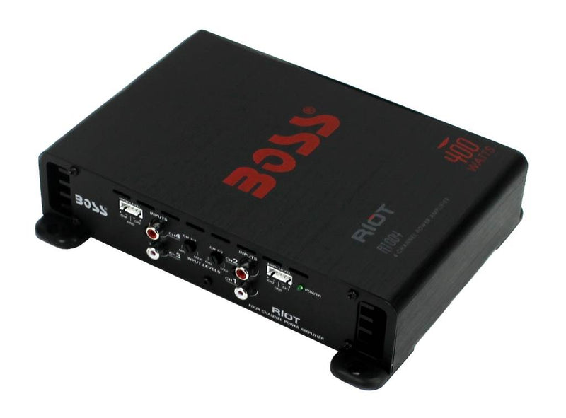 BOSS AUDIO Riot R1004 400 Watt 4 Channel Car Power Amplifier Amp Mosfet