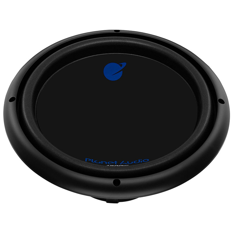 QPower 4 Hole 12 Inch Enclosure and Planet Audio AC12D 1800W Subwoofer (2 Pack)