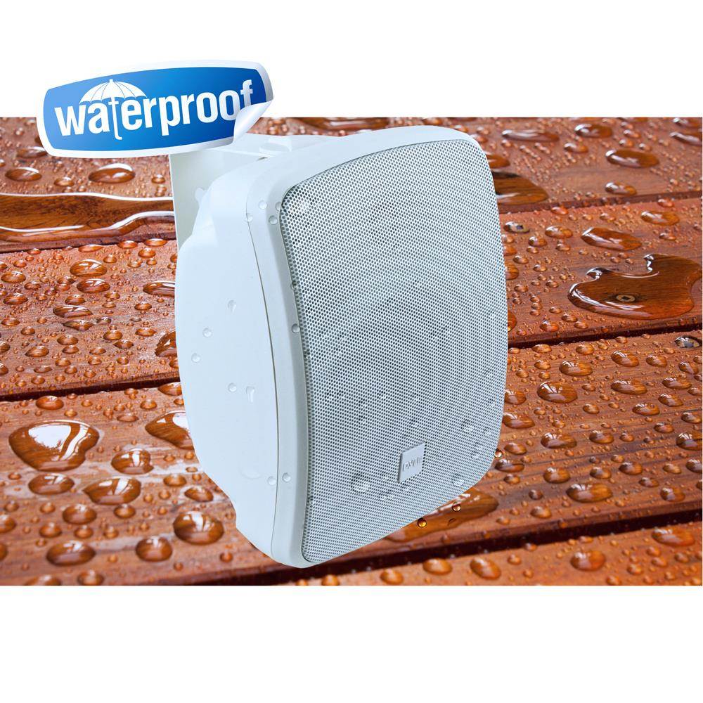 Pyle PDWR54BTW Bluetooth 600W Waterproof 5.25" Powered Outdoor Speakers (2 Pair)