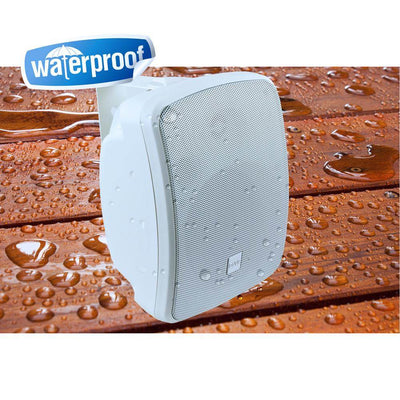Pyle PDWR54BTW Bluetooth 600W Waterproof 5.25" Powered Outdoor Speakers (2 Pair)