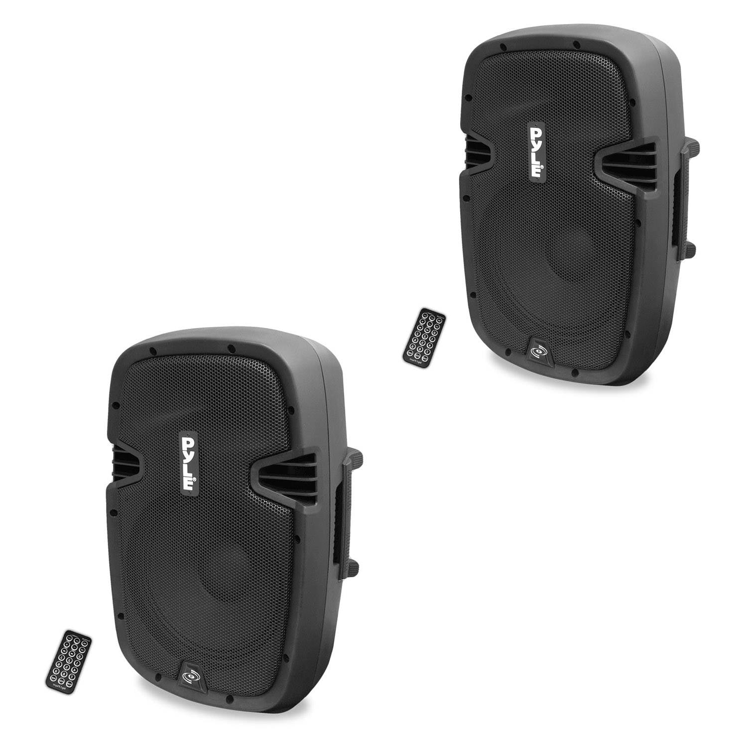 PylePro 600 Watt 8 Inch Bluetooth Powered Pro DJ PA Audio Speaker (2 Pack)