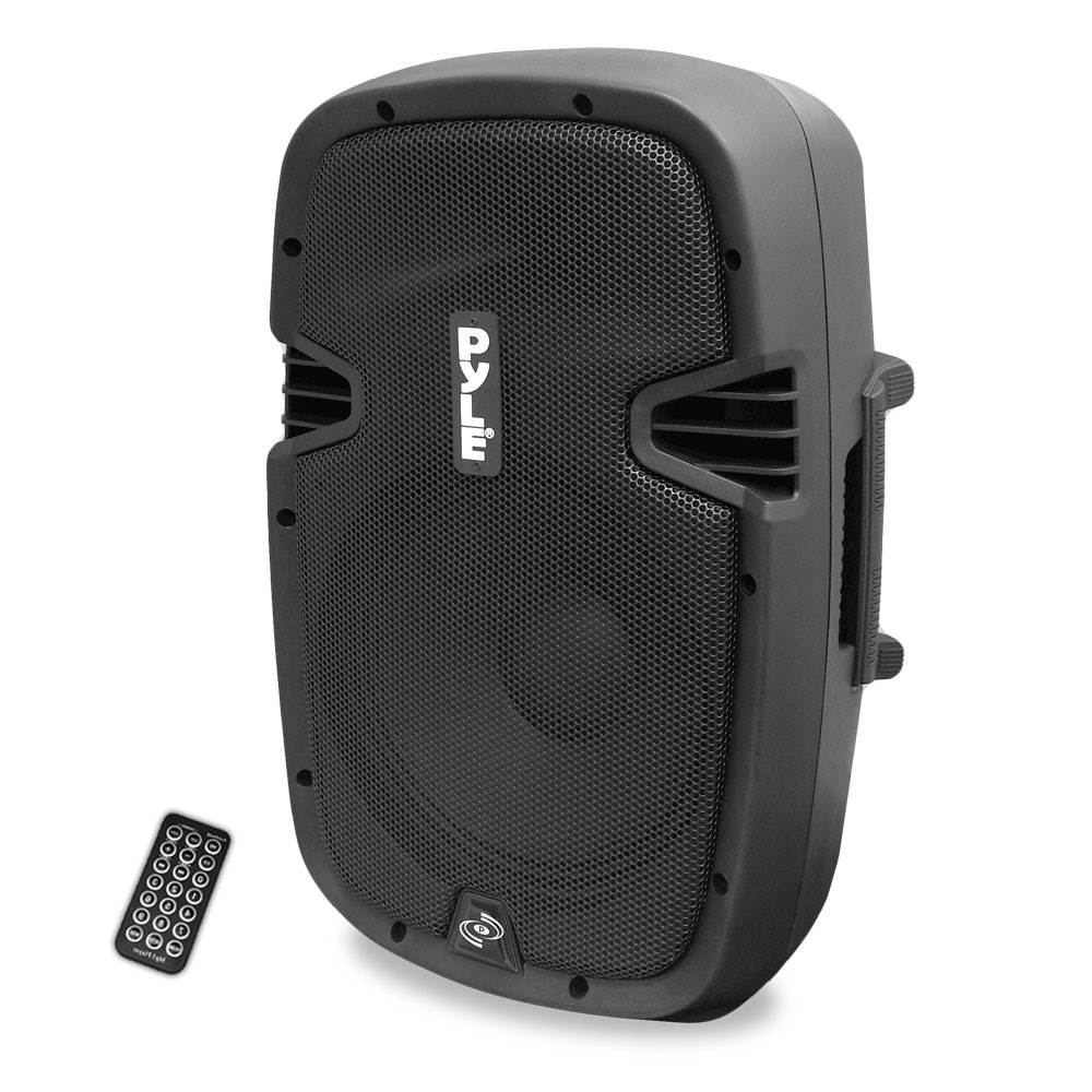 PylePro 600 Watt 8 Inch Bluetooth Powered Pro DJ PA Audio Speaker (2 Pack)