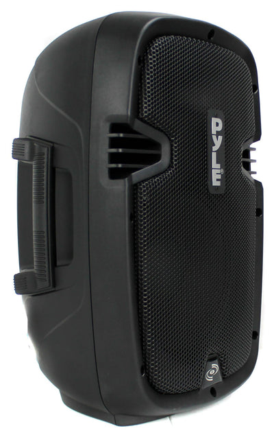 PylePro 600 Watt 8 Inch Bluetooth Powered Pro DJ PA Audio Speaker (2 Pack)