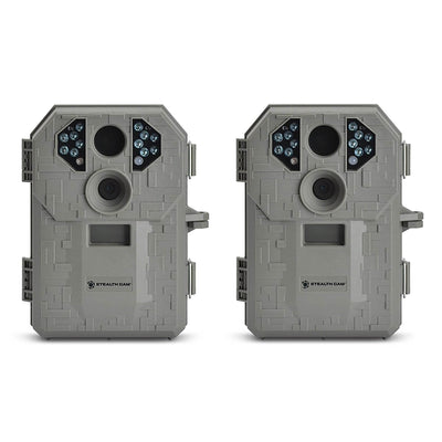Stealth Cam P12 IR 6.0 MP Scouting Trail Hunting Game Camera with Video (2 Pack)