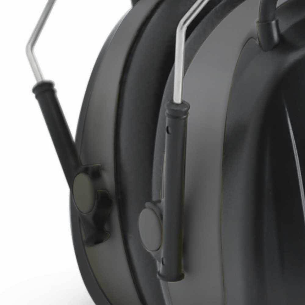 Walkers Hearing Protection Soft Over Ear AM/FM Radio Earmuffs, Black (2 Pack)