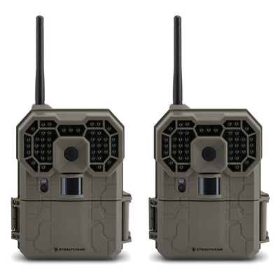 Stealth Cam GXW 12MP 1080p HD iOS & Android Wireless Game Trail Camera, 2 Pack