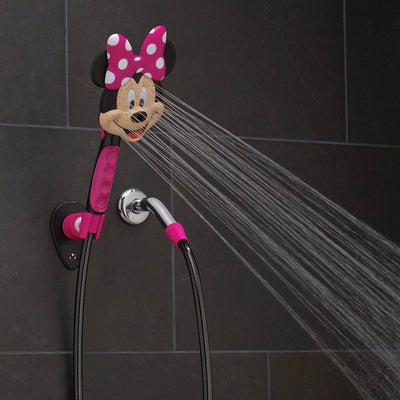 Oxygenics Disney Minnie Mouse 3 Setting Handheld Shower Head, Pink (Open Box)