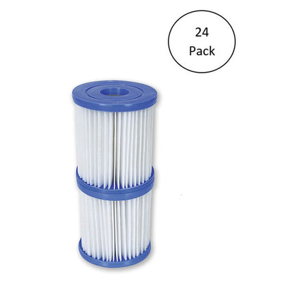 Bestway Flowclear Type V/Type K 330 GPH Replacement Filter Cartridge (24 Pack)