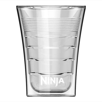 Ninja 14 Oz Microwave Safe Plastic Double Insulated Cup for Coffee Bar (2 Pack)