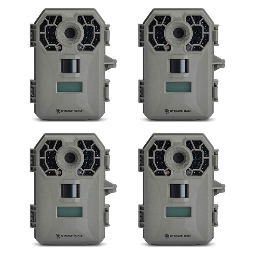 Stealth Cam G42NGNC 10MP HD IR Game Trail Camera, 4 Pack (Certified Refurbished)
