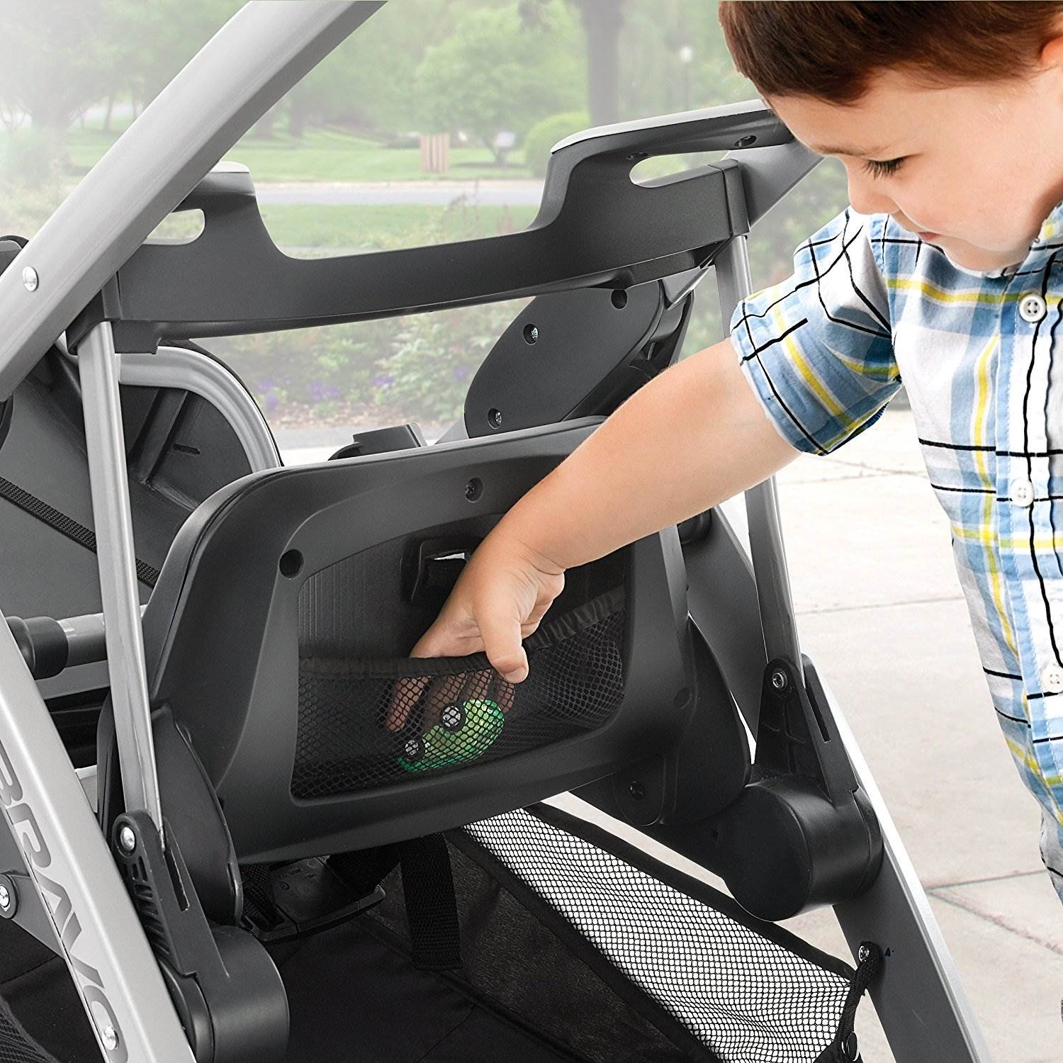 Chicco BravoFor2 2 Passenger Standing Sitting Double Stroller, Zinc (Open Box)