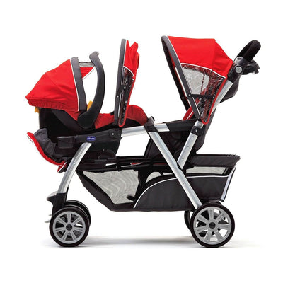 Chicco Cortina Travel System Car Seat Compatible Double Stroller | Open Box