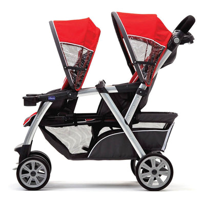 Chicco Cortina Travel System Car Seat Compatible Double Stroller | Open Box