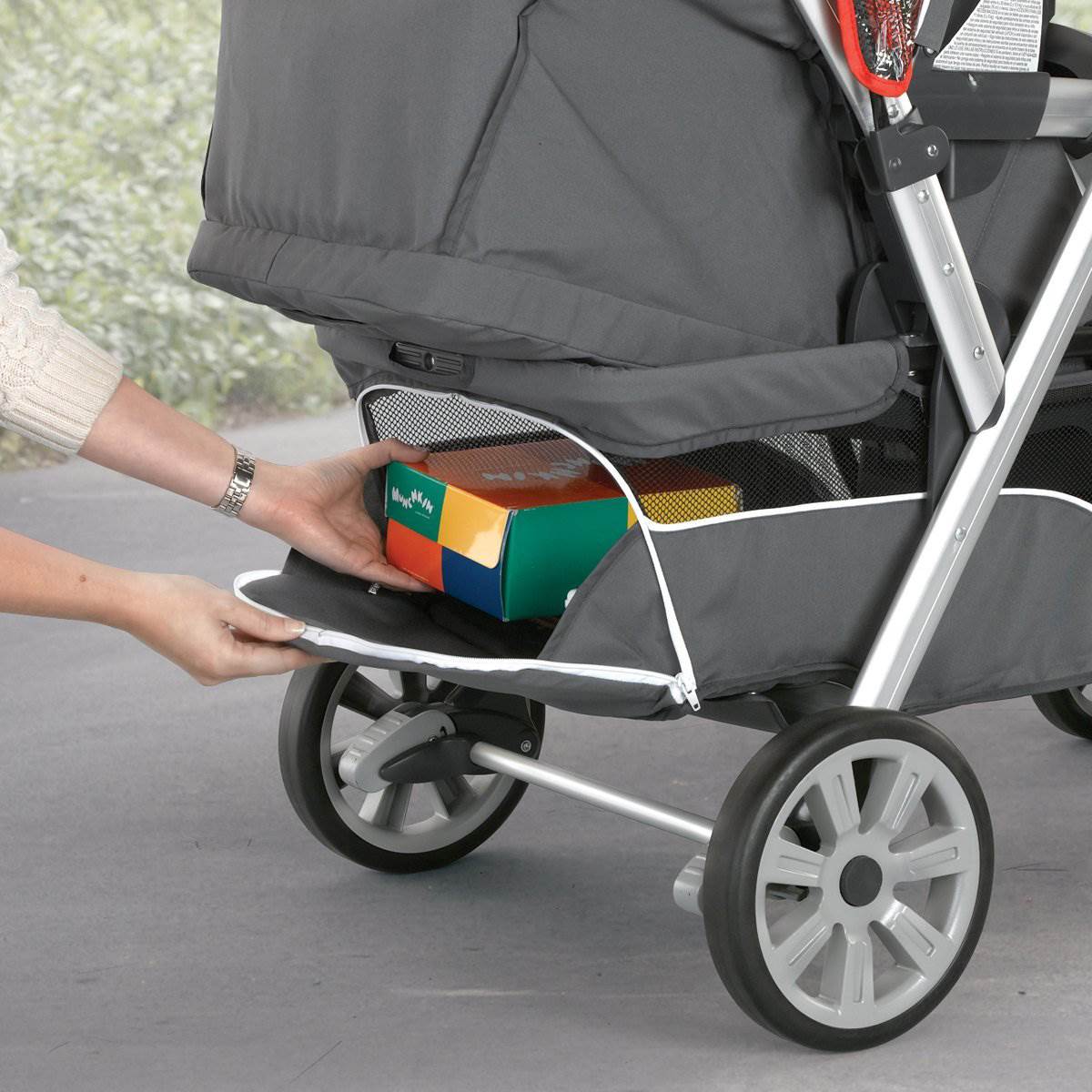 Chicco Cortina Travel System Car Seat Compatible Double Stroller | Open Box