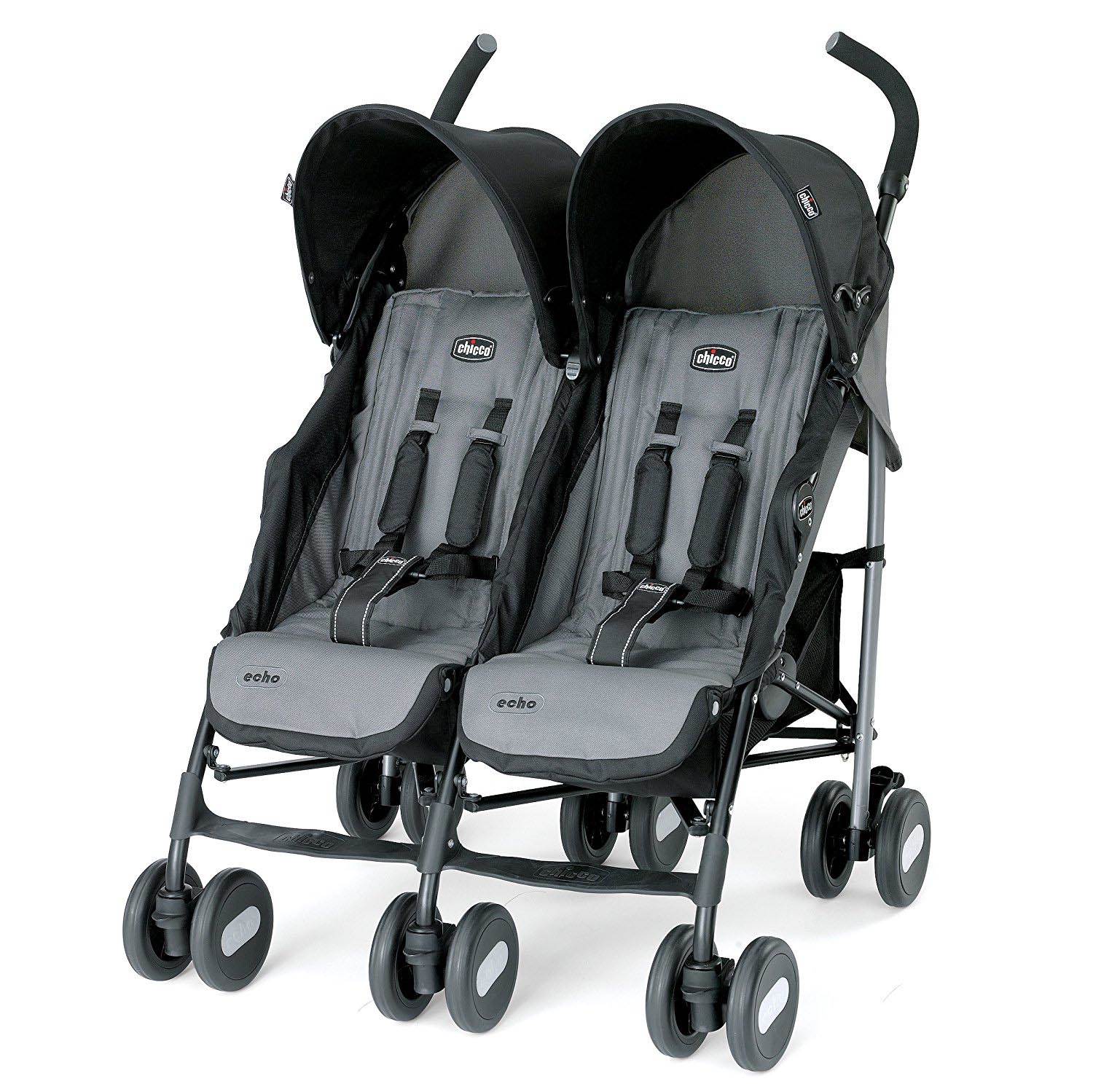 Chicco Echo Twin Side by Side Baby Toddler Double Umbrella Stroller (Open Box)