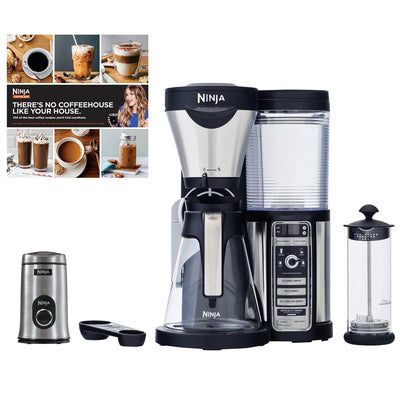 Refurbished Ninja Coffee Bar, Glass Carafe, Frother Kit (Certified Refurbished)