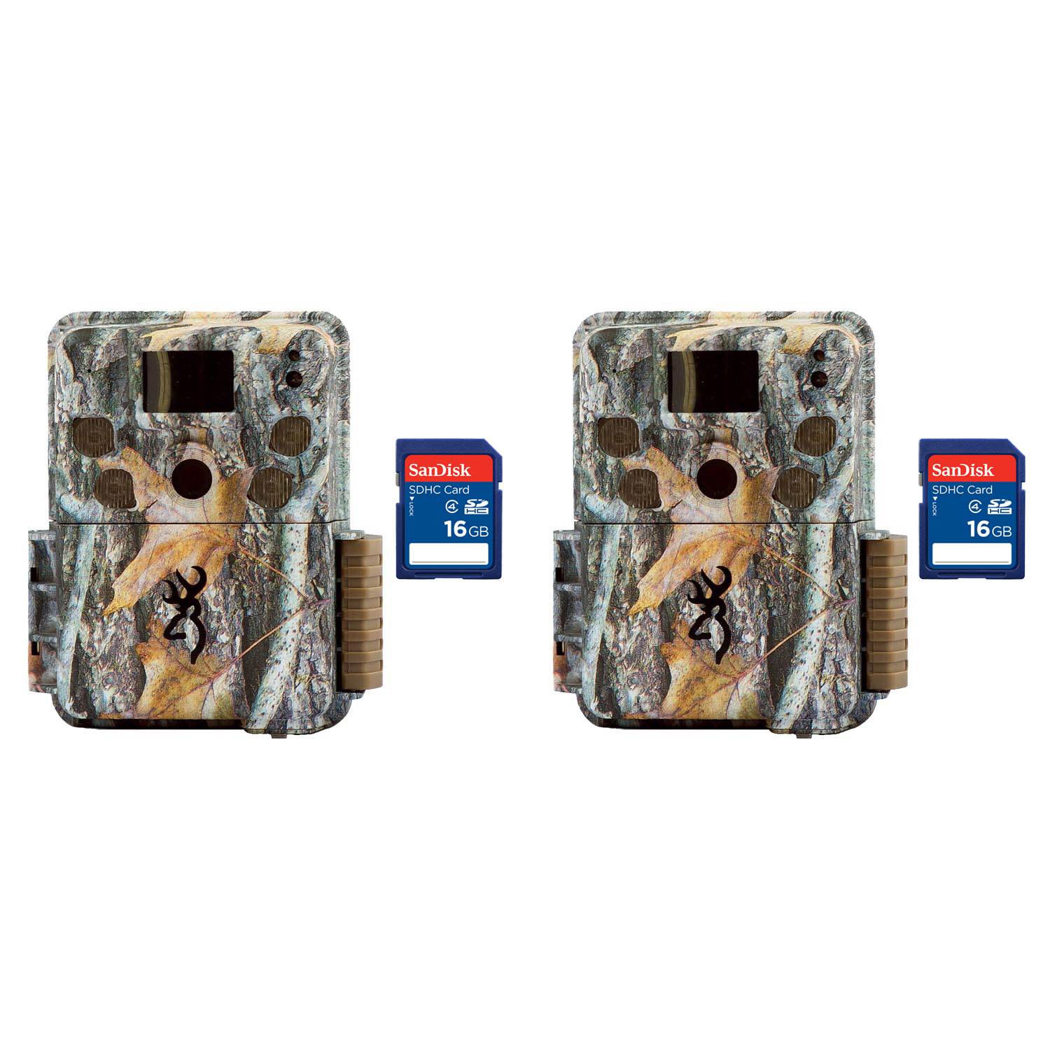 Browning Trail Cameras Strike Force Pro 18MP Game Cameras, 2 Pack + 8GB SD Cards