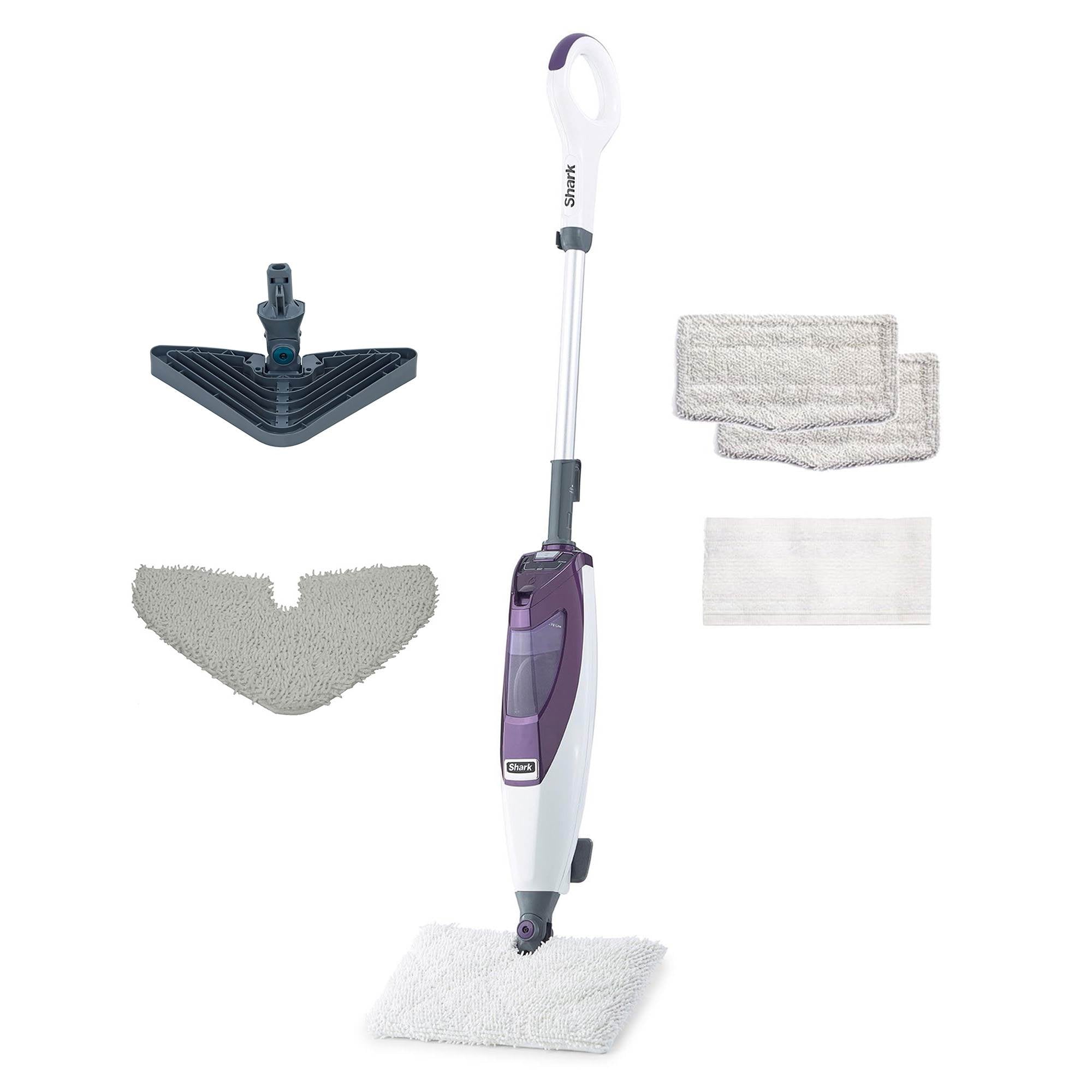 Shark Blast & Scrub Steam Pocket Mop + Bonus Triangle  Mop Head Attachment & Pad