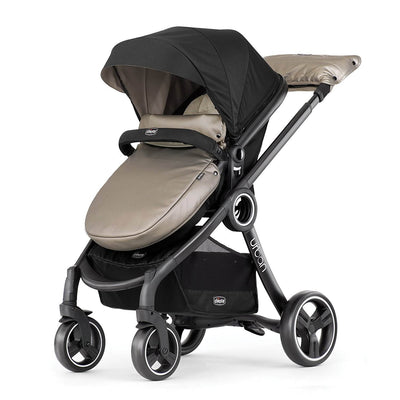Chicco 6 in 1 Compact Baby Stroller, Beige Truffle | Open Box