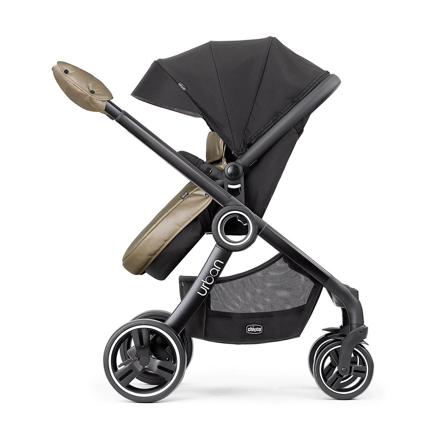 Chicco 6 in 1 Compact Baby Stroller, Beige Truffle | Open Box