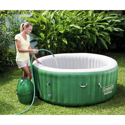 Coleman 6 Person Inflatable Hot Tub + Music Center + 6 Filters + Cleaning Set