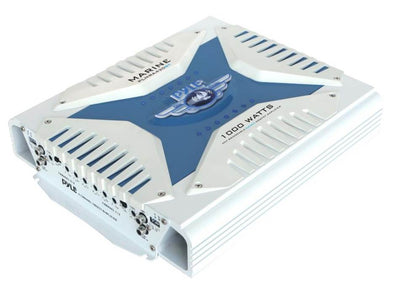 Pyle Elite 1000 Watt 4 Channel Amplifier Bluetooth Marine ATV Amp w/ Wiring Kit