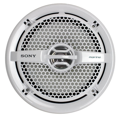 Sony XS-MP1611 6.5" 140 Watt Dual Cone Marine Speakers Stereo White (Pair)(Used)