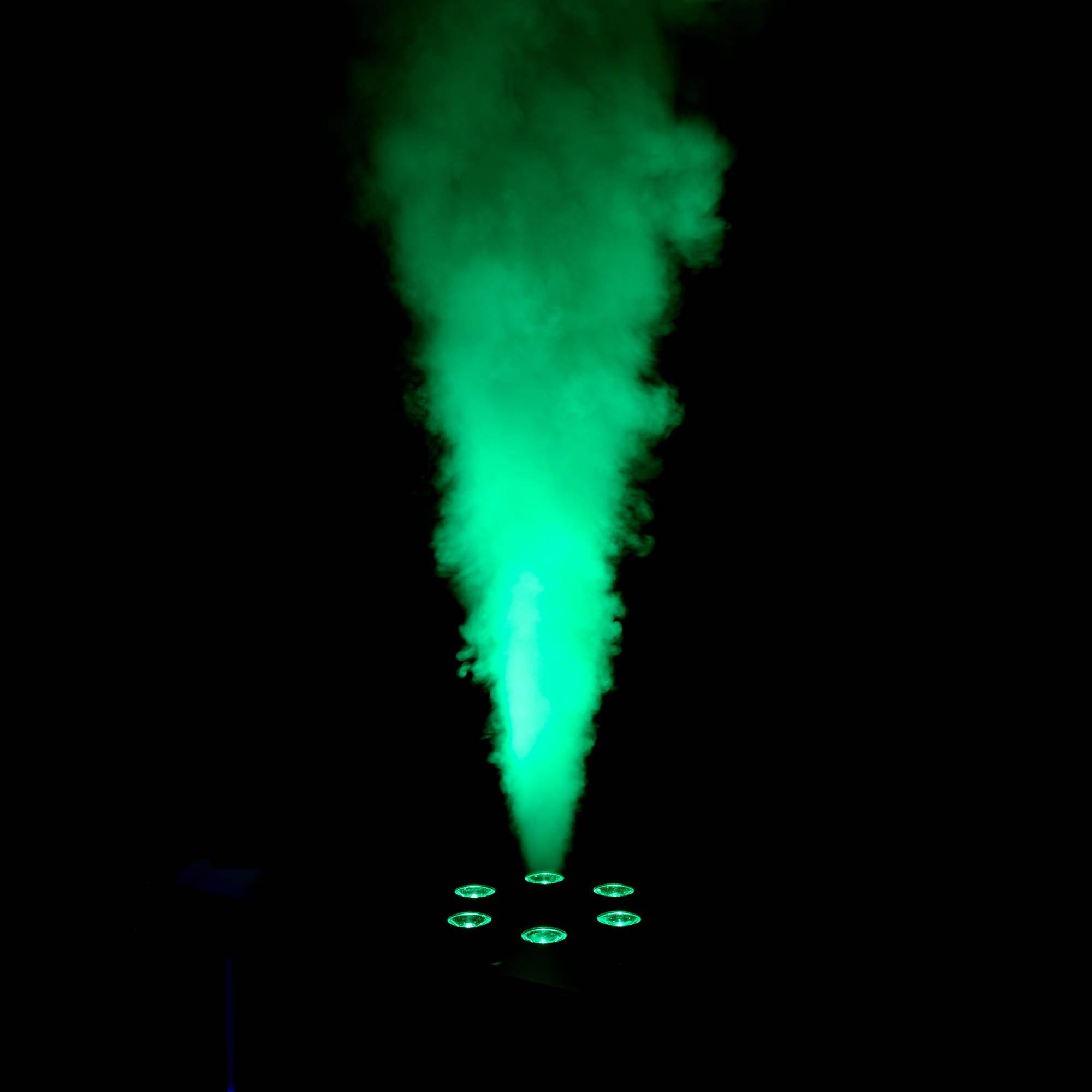 Chauvet DJ Geyser T6 Smoke Fog Machine and RGB LED Light Effect with Fog Fluid