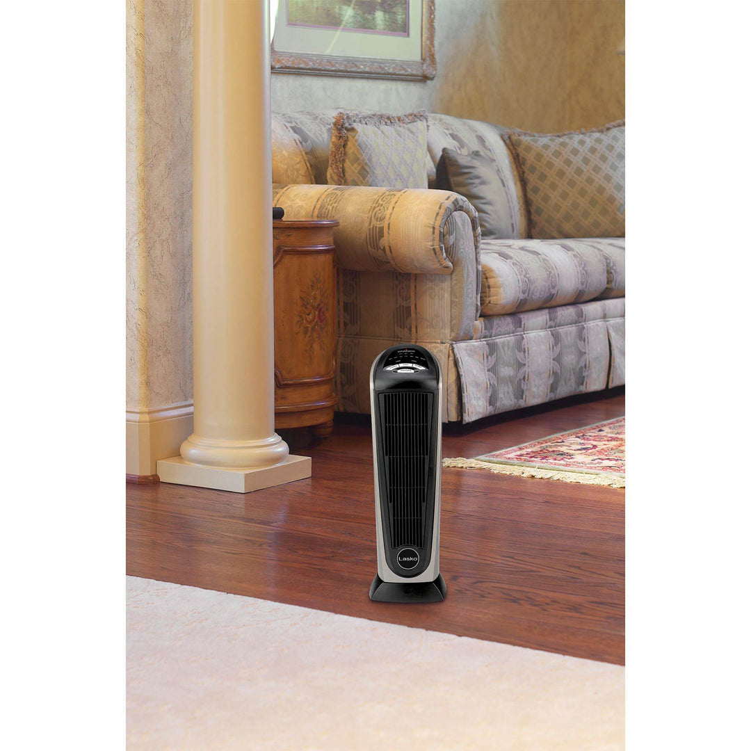Lasko 1500 Watt 2 Speed Ceramic Oscillating Tower Heater with Remote (Used) - VMInnovations