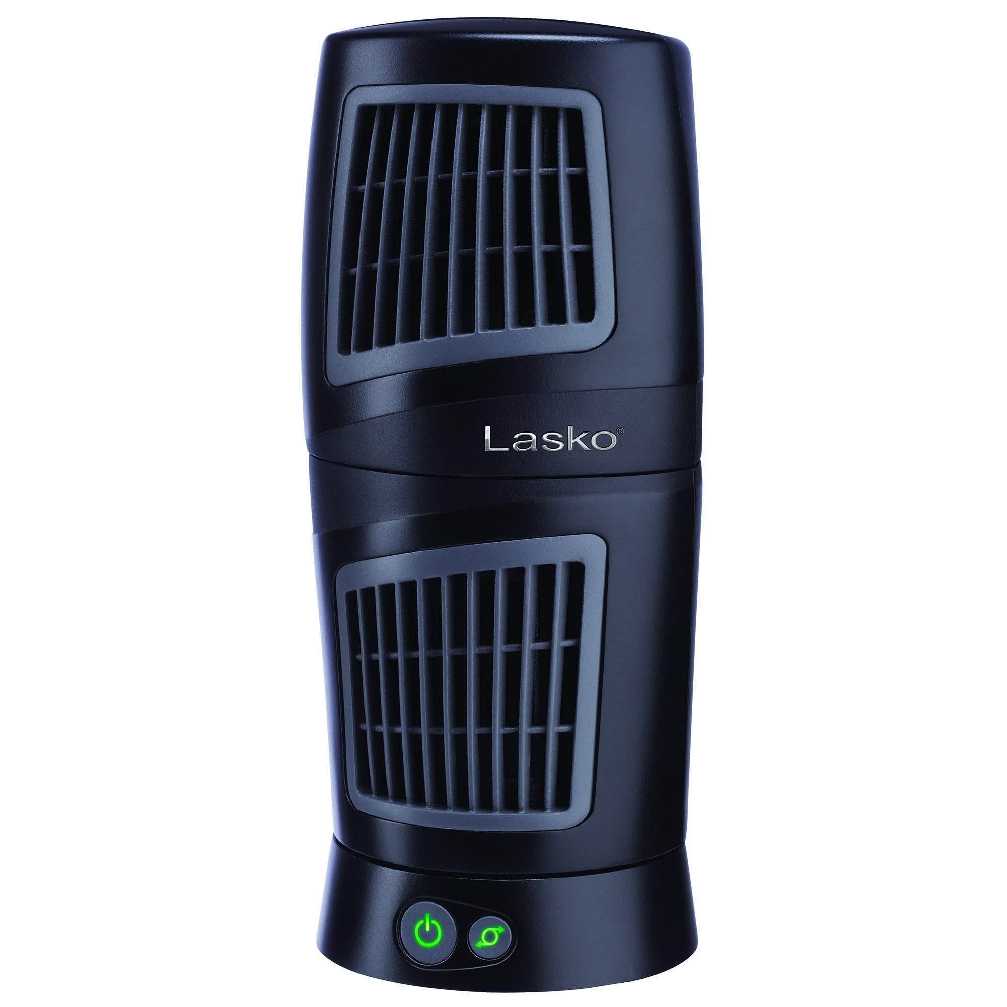 Lasko Twist Top Slim Compact 5x12 Portable Oscillating Desk Tower Fan (Used)